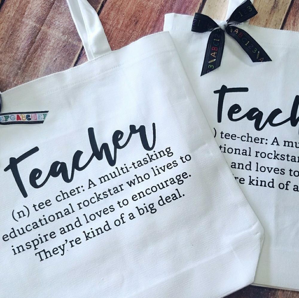Canvas tote-teacher